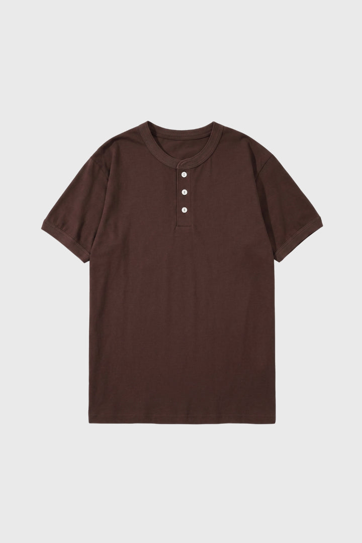 Henley T-Shirt Men - Three Button Placket | Casual