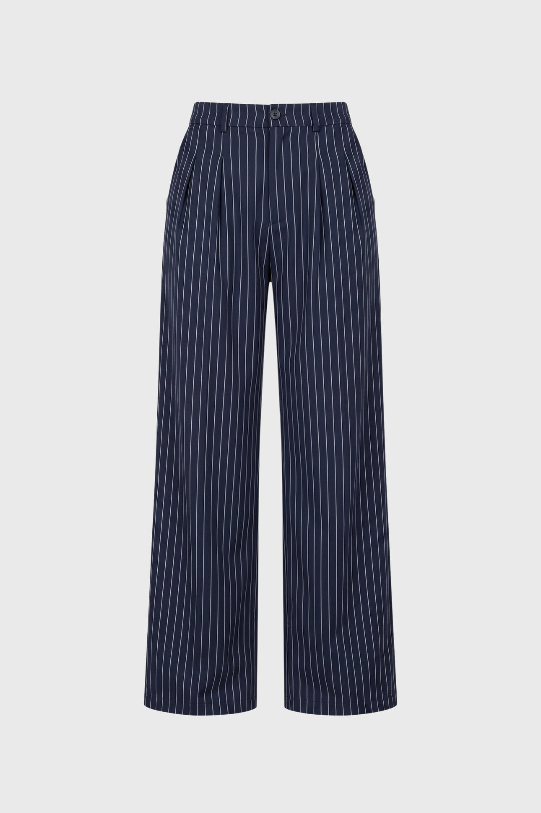 Striped Trousers Women - High Waist Wide Leg | Smart Casual
