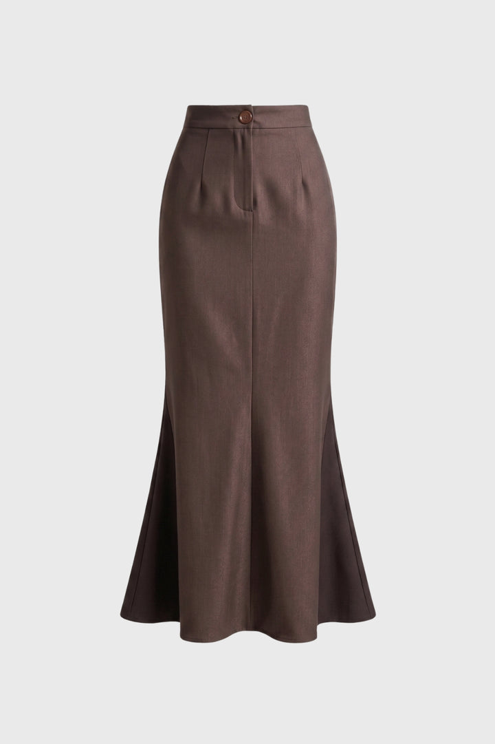 Maxi Skirt Women - High Waisted Mermaid Flare | Elegant