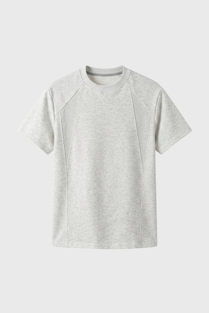 T-Shirt Men - Athletic Style Contrast Panelling | Modern Casual