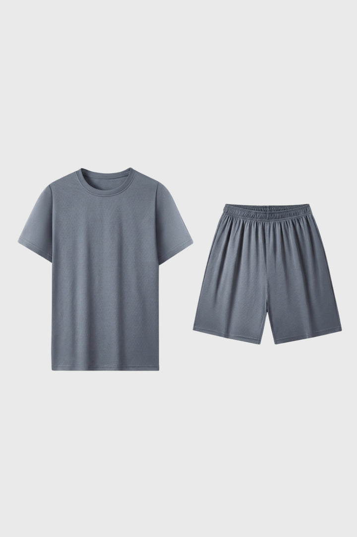 Co-ord Set Men - Relaxed Fit T-Shirt Shorts | Casual Loungewear