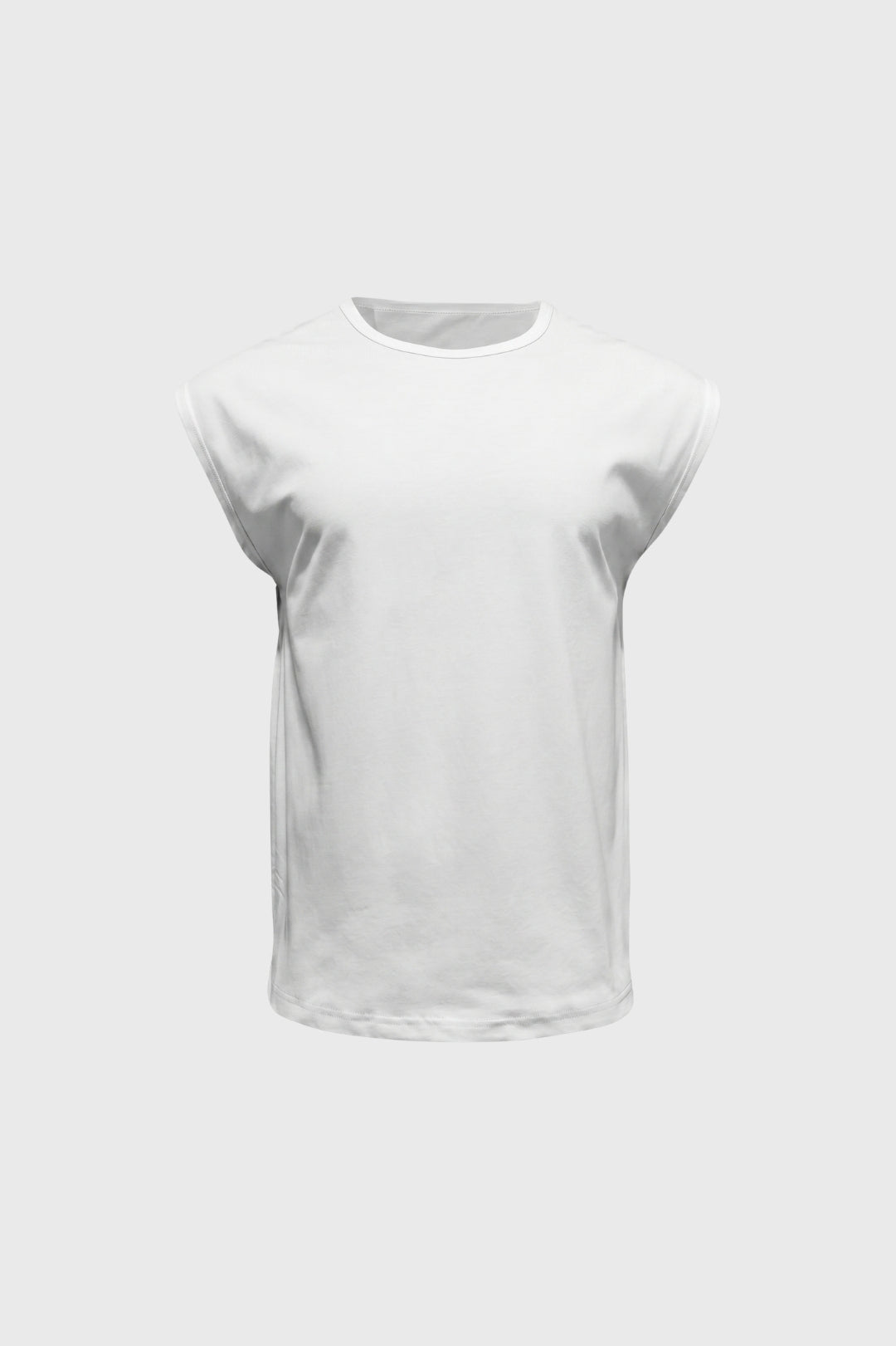 Sleeveless T-Shirt Men - Relaxed Fit Round Neck | Casual