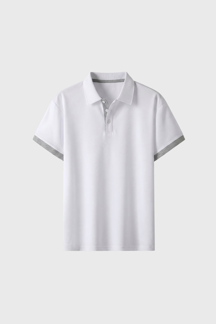 Polo Shirt Men - Contrast Trim Short Sleeve | Classic