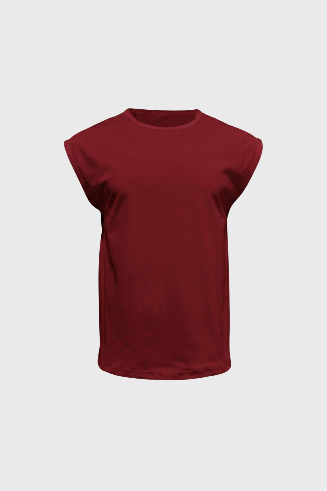 Sleeveless T-Shirt Men - Relaxed Fit Round Neck | Casual