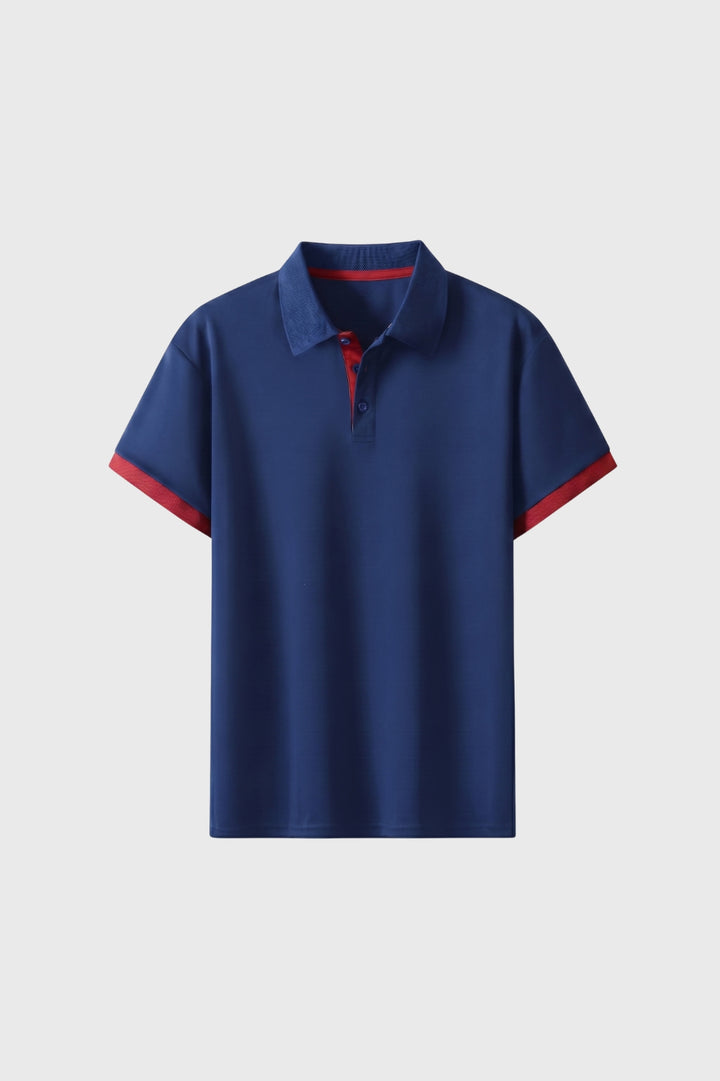 Polo Shirt Men - Contrast Trim Short Sleeve | Classic
