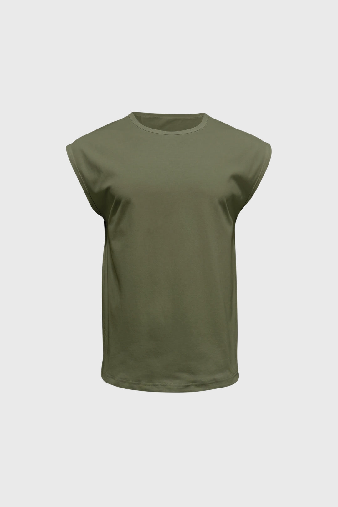 Sleeveless T-Shirt Men - Relaxed Fit Round Neck | Casual