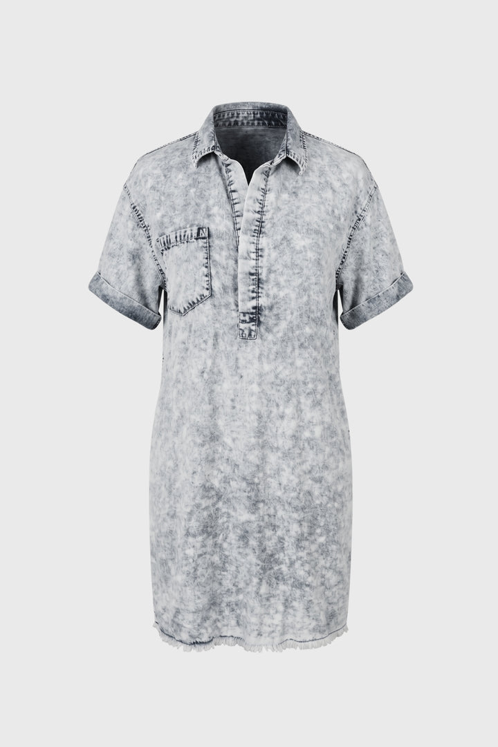 Shirt Dress Women - Acid Wash Short Sleeve | Relaxed