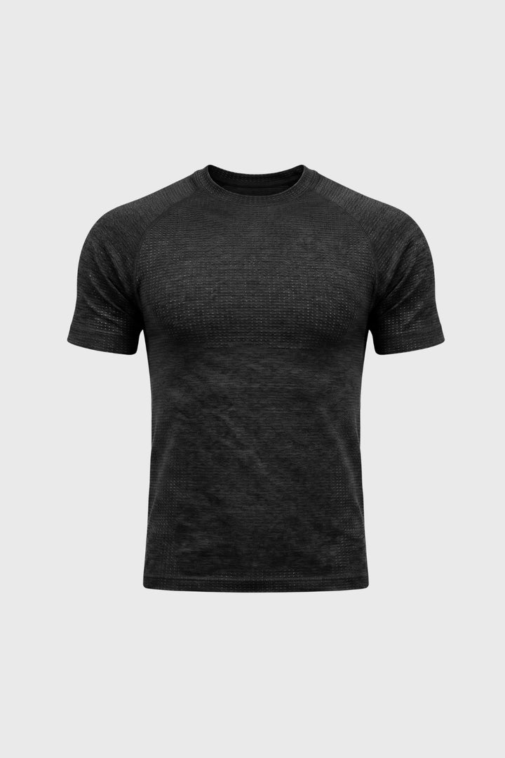 T-Shirt Men - Textured Crew Neck Short Sleeve | Casual