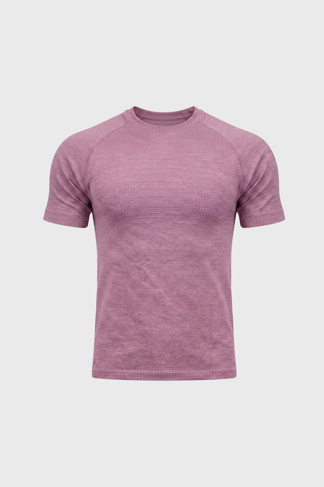 T-Shirt Men - Textured Crew Neck Short Sleeve | Casual