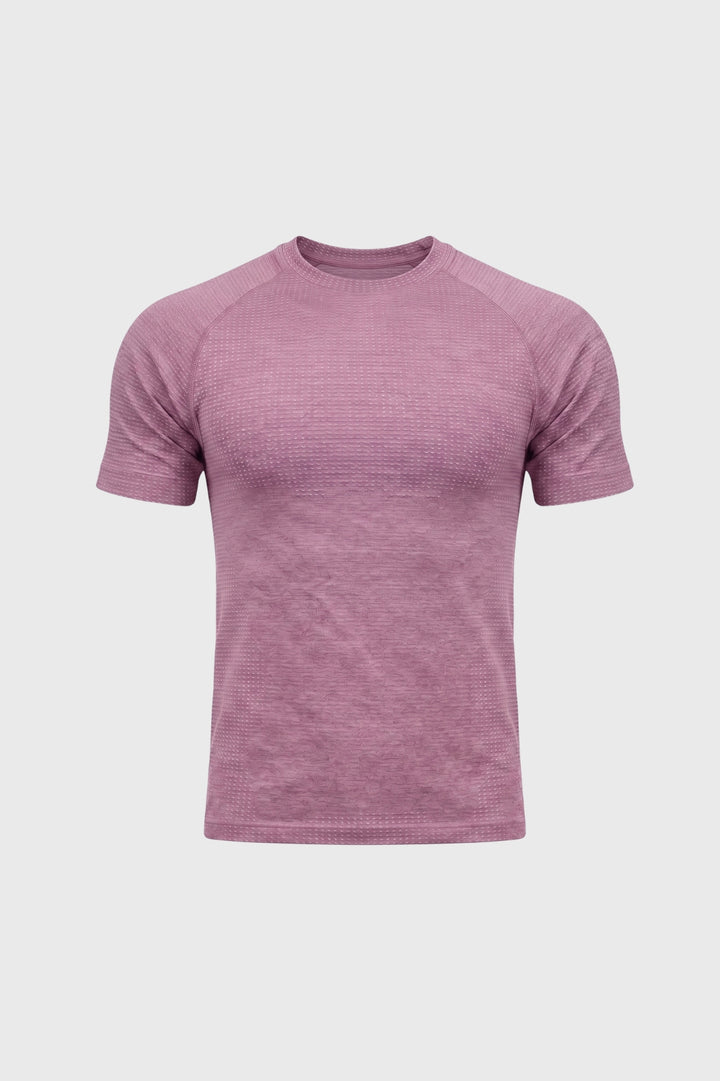 T-Shirt Men - Textured Crew Neck Short Sleeve | Casual