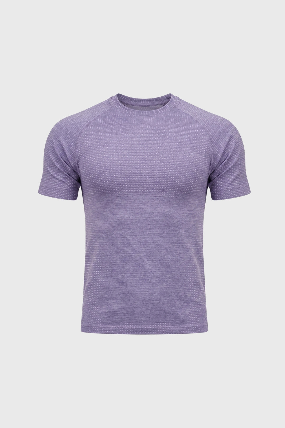 T-Shirt Men - Textured Crew Neck Short Sleeve | Casual