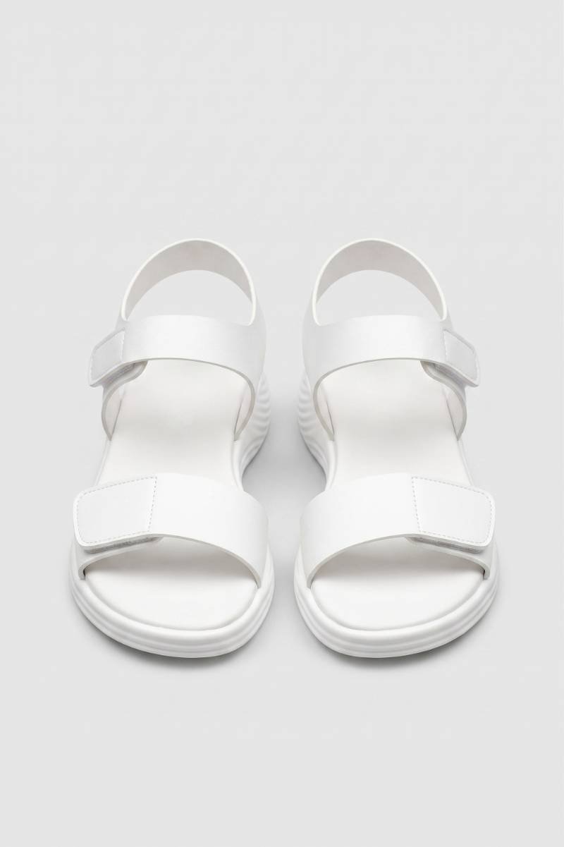 Sandals Women - Velcro Strap Chunky Sole | Casual — White