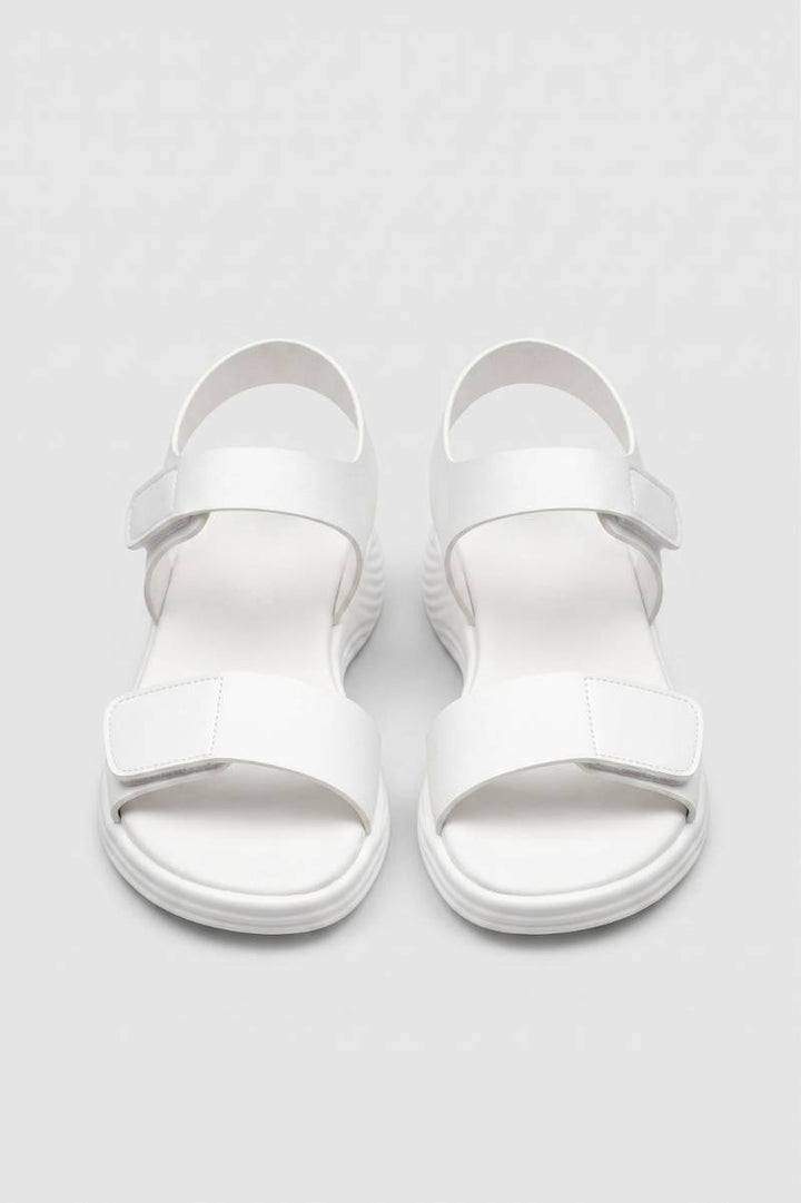 Sandals Women - Velcro Strap Chunky Sole | Casual — White