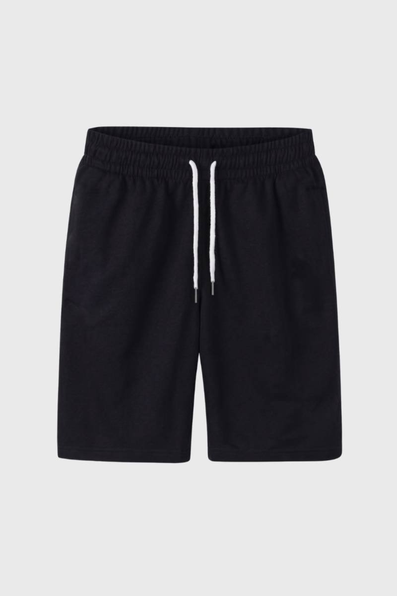 Short Trousers Men - Elasticated Waist Drawstring | Casual — Black