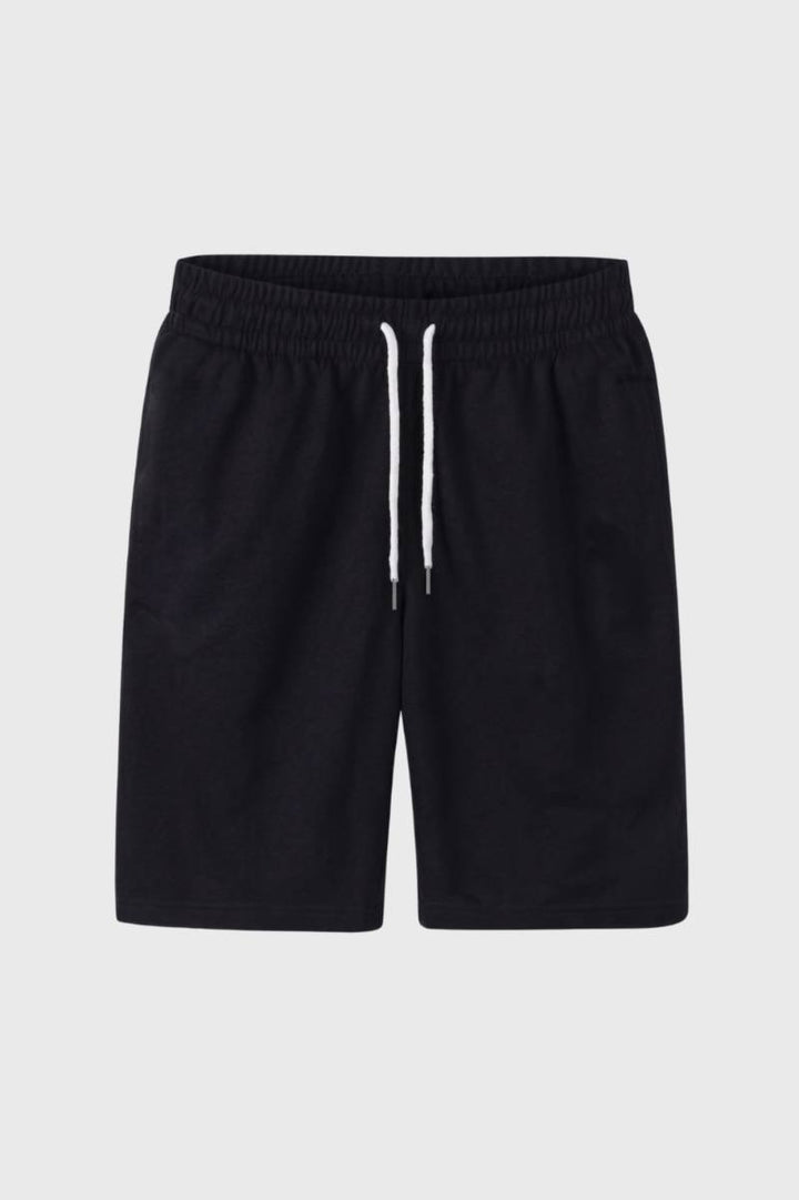 Short Trousers Men - Elasticated Waist Drawstring | Casual — Black