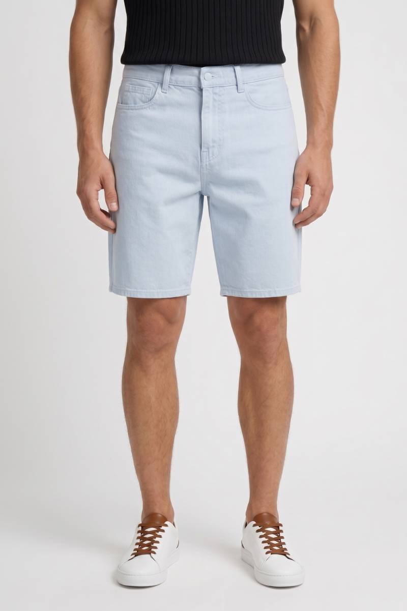 Shorts Men - Light Wash Classic Fit with Pockets | Casual — Light Blue