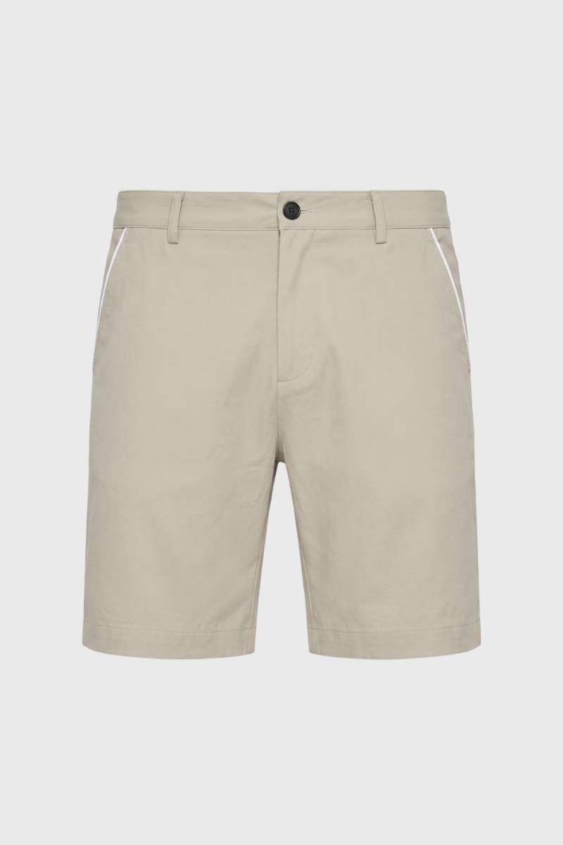 Shorts Men - Smart Casual White Trim Detail | Classic — Beige