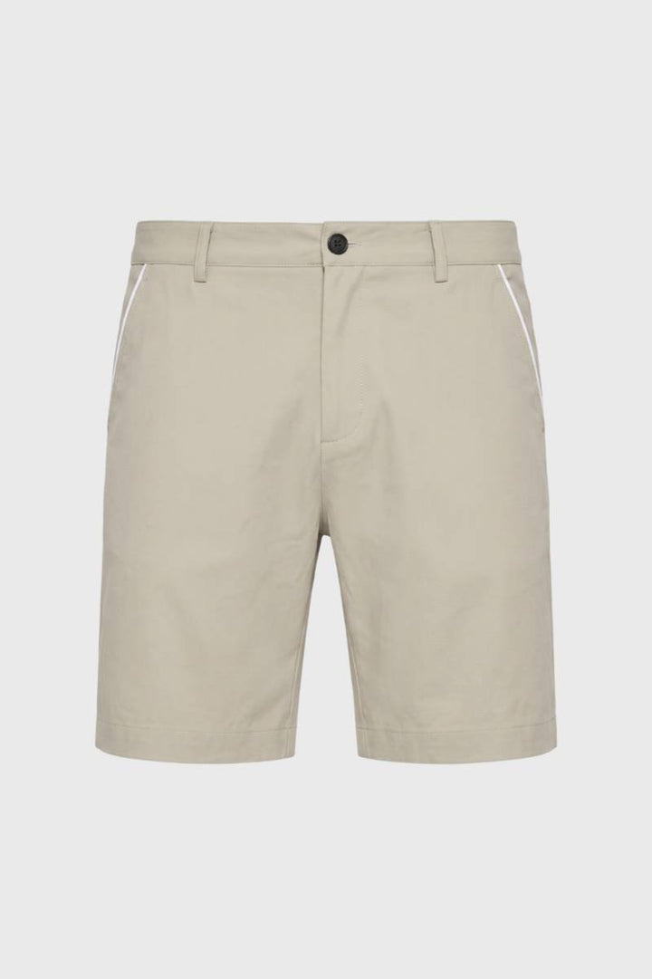 Shorts Men - Smart Casual White Trim Detail | Classic — Beige