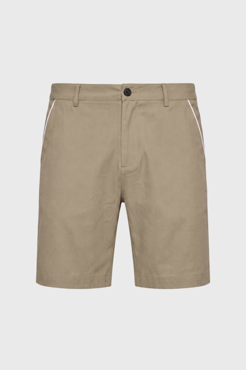Shorts Men - Smart Casual White Trim Detail | Classic — Beige