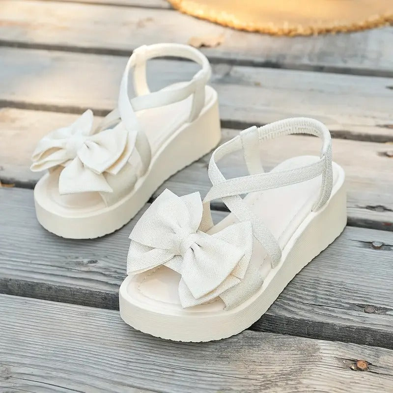 Sandals Women - Flatform Bow Detail Elasticated Strap | Summer