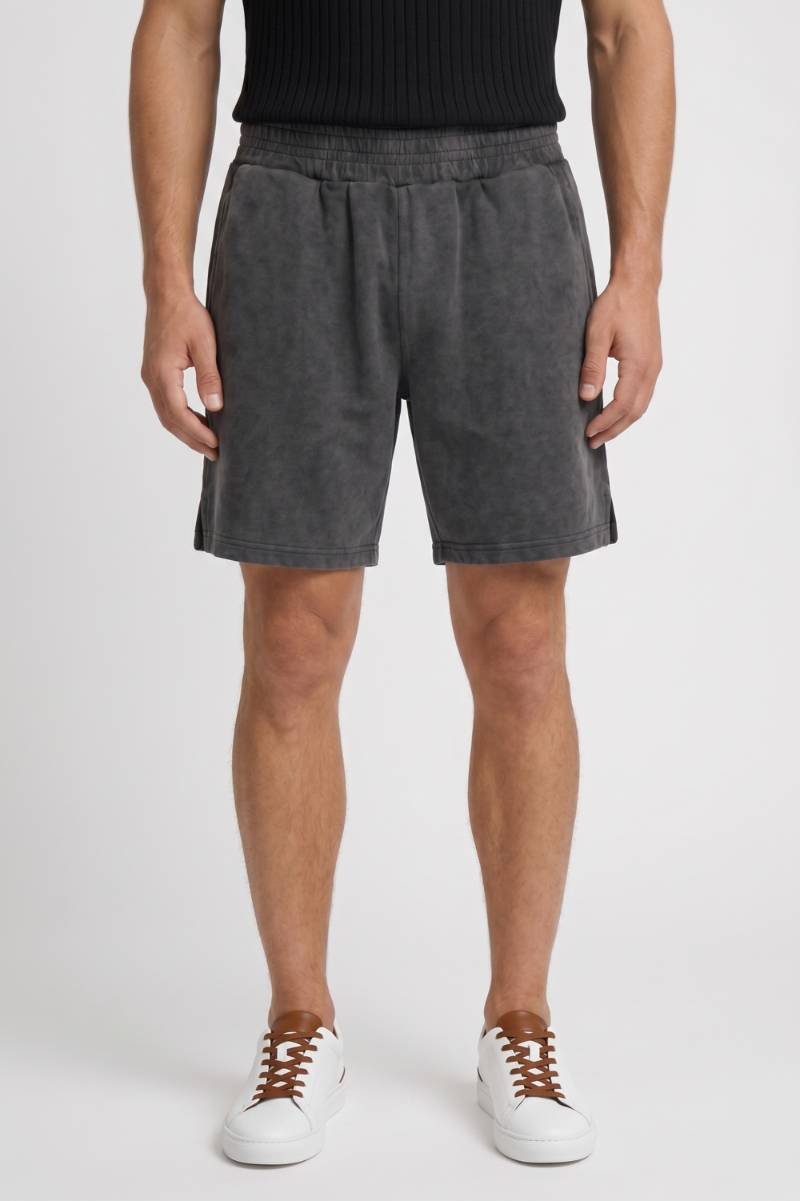 Sports Shorts Men - Elastic Waist Side Pockets | Casual — Charcoal