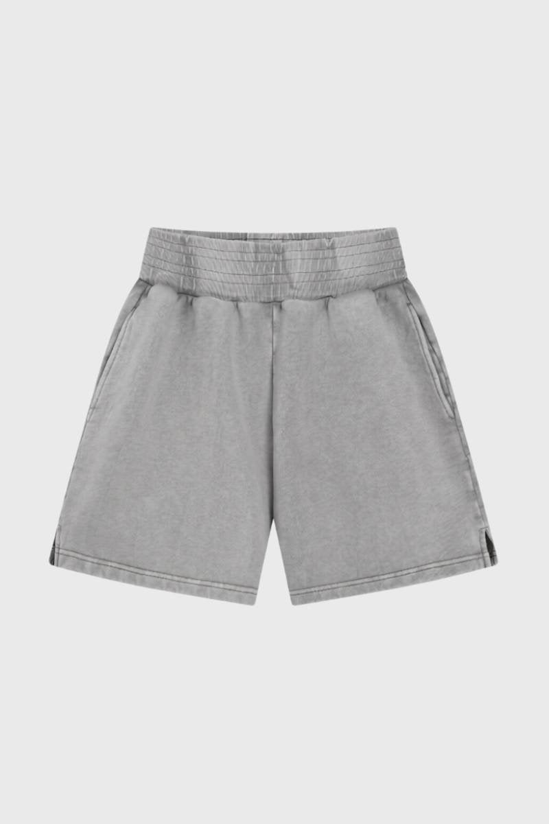 Sports Shorts Men - Elastic Waist Side Pockets | Casual — Light Grey