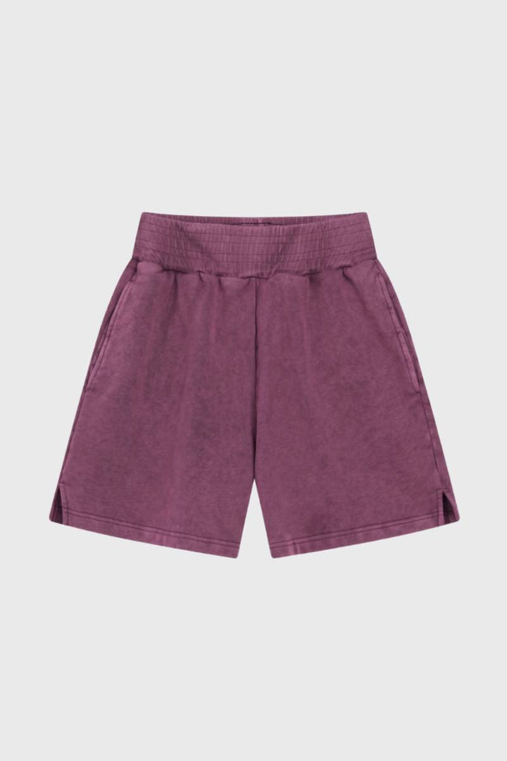 Sports Shorts Men - Elastic Waist Side Pockets | Casual — Purple