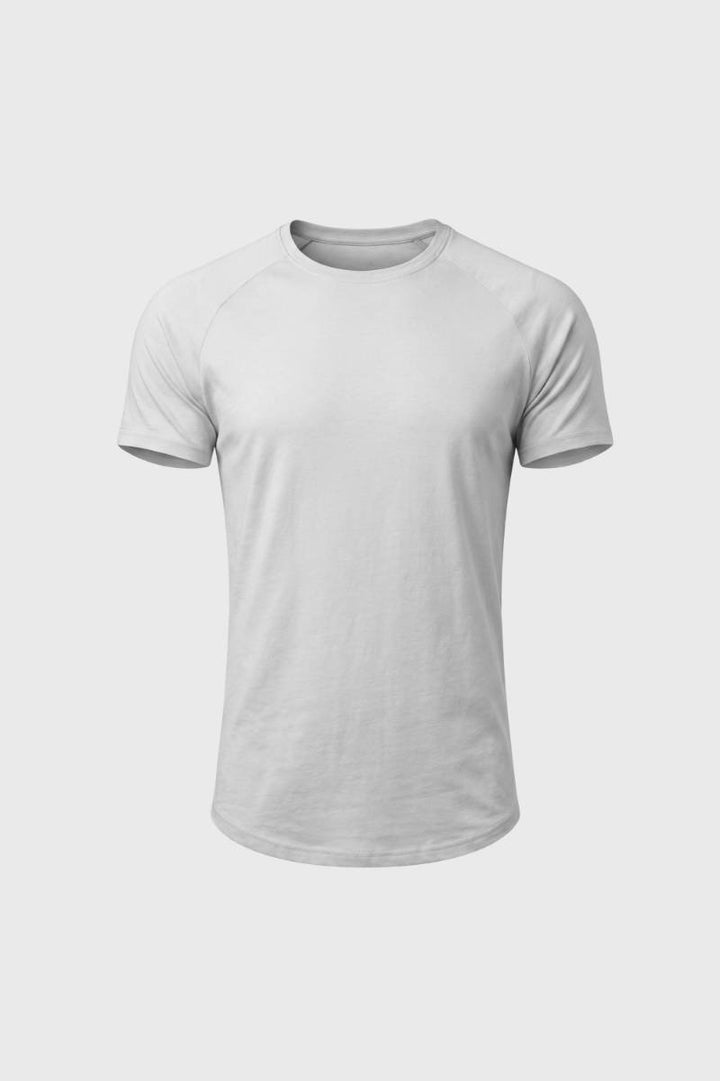 T-Shirt Men - Classic Round Neck Short Sleeve | Casual — Light Grey