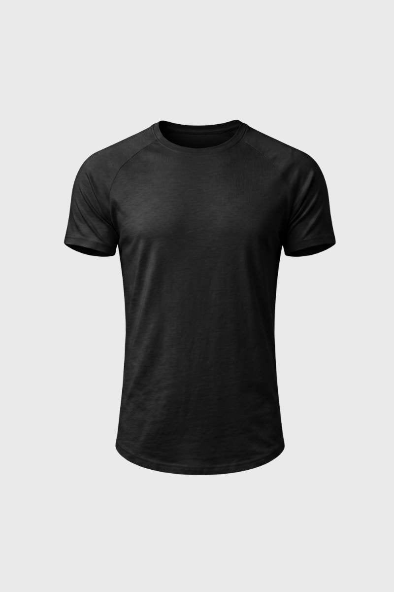 T-Shirt Men - Classic Round Neck Short Sleeve | Casual — Black