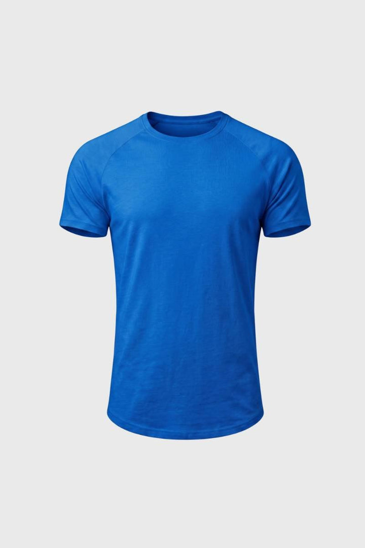 T-Shirt Men - Classic Round Neck Short Sleeve | Casual — Blue