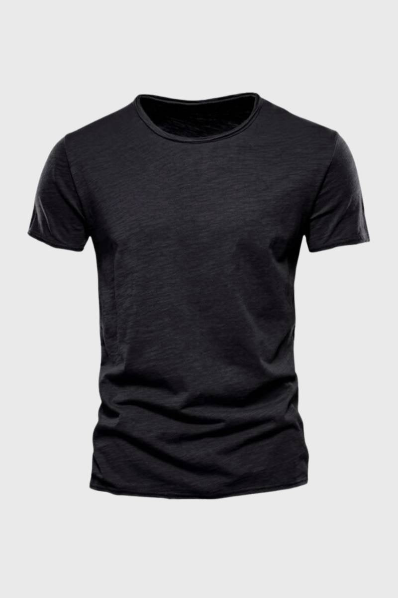 T-Shirt Men - Soft Crew Neck | Classic Casual Everyday Wear - Charcoal