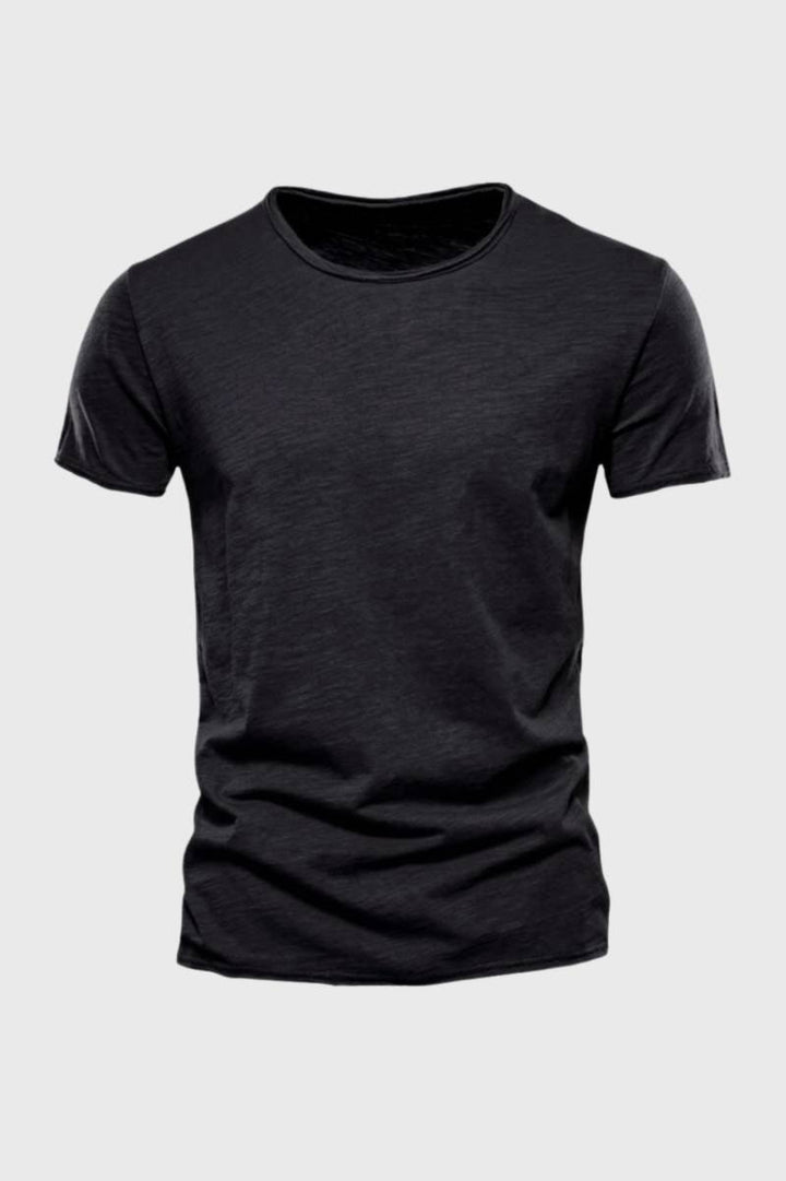 T-Shirt Men - Soft Crew Neck | Classic Casual Everyday Wear - Charcoal