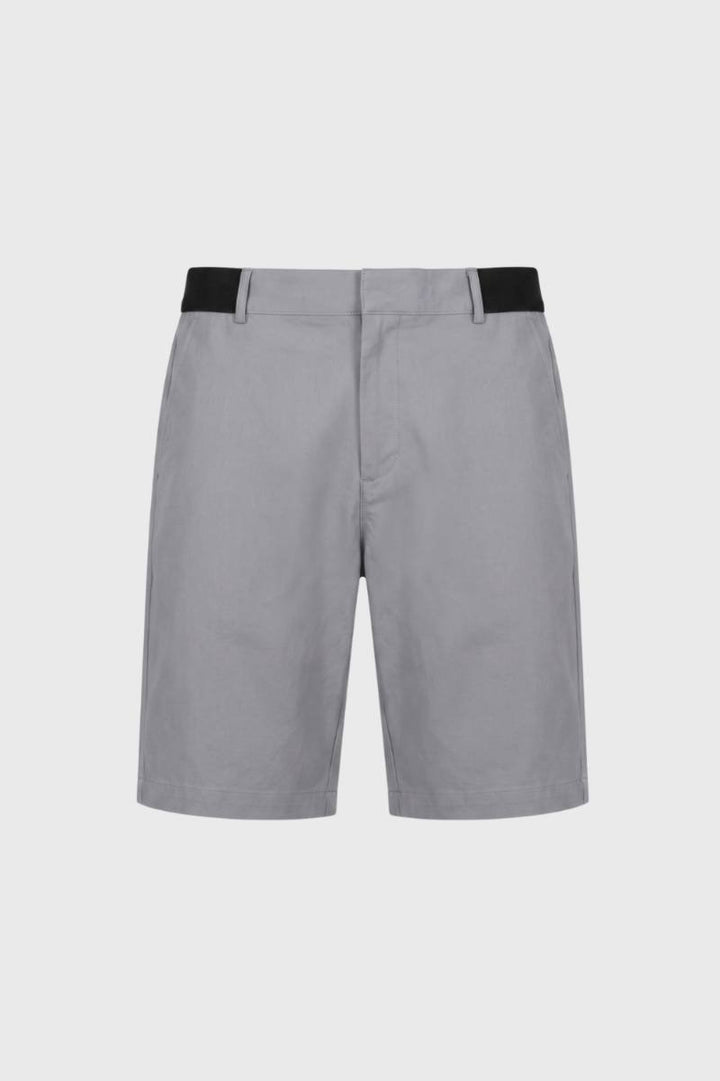 Tailored Shorts Men - Smart Casual with Belt Detail | Contemporary — Grey