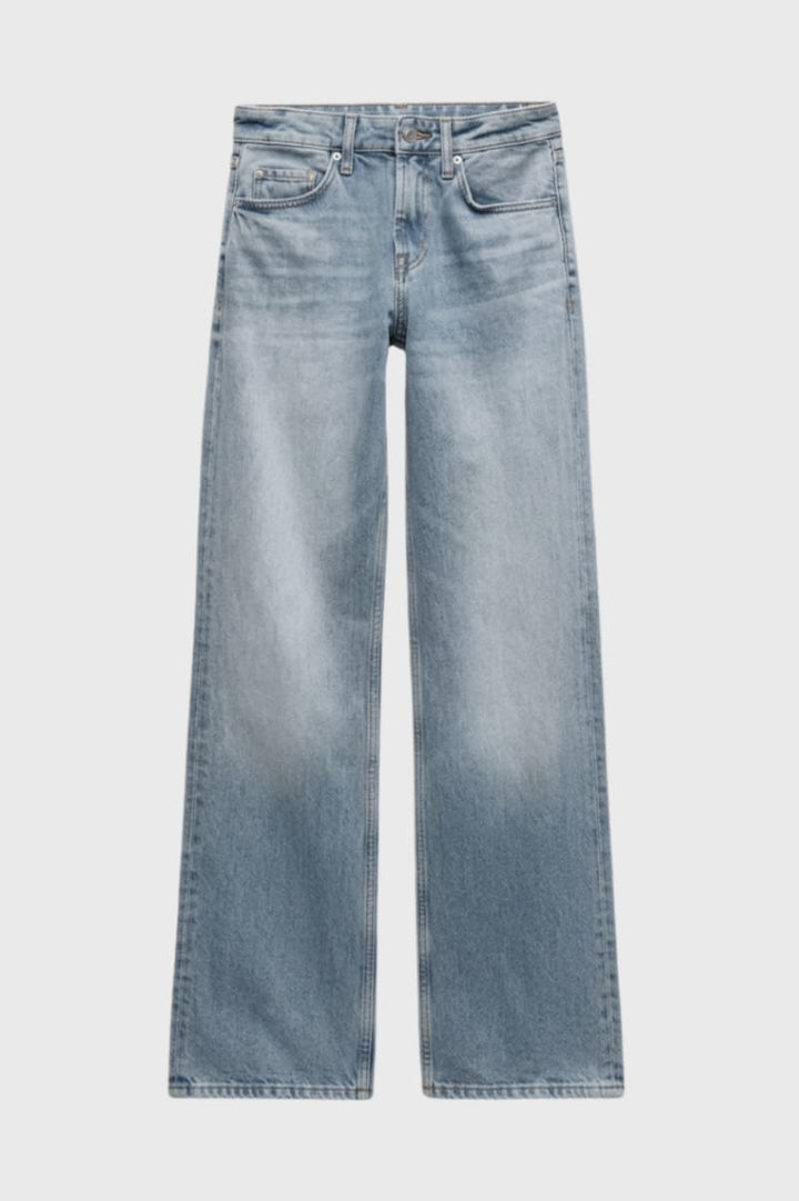 Wide Leg Jeans Women - High Waist Straight Fit | Casual — Blue
