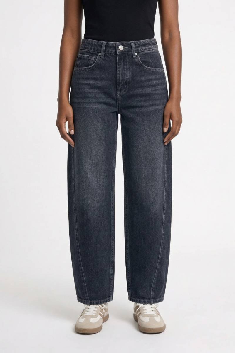 Wide Leg Jeans Women - High Waisted Relaxed | Vintage Wash — Dark Blue